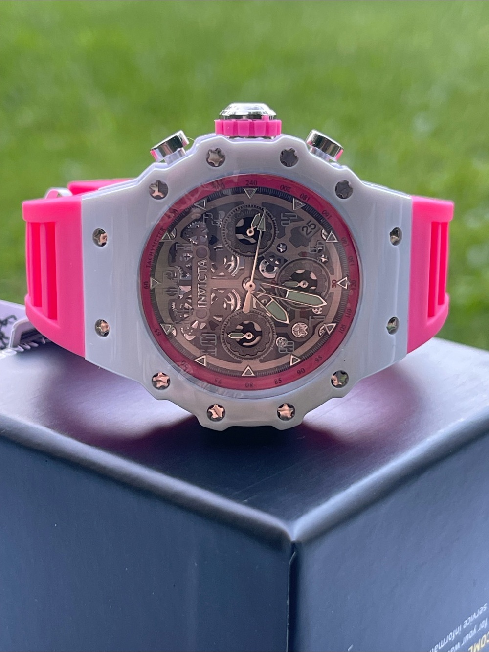 Invicta Racing Apexium Unisex Watch - 41mm, Pink (69620) - Picture 10 of 12